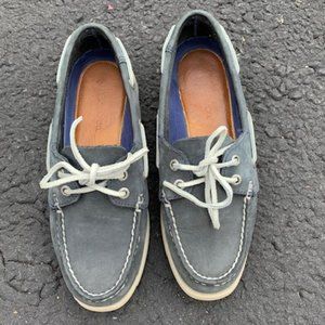 G.H.Bass - Castoff boating shoes Nubuck Navy loafers size 7.5M